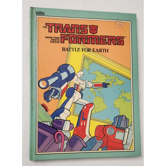 Marvel Books Other - Transformers Battle‎ for Earth Marvel Book 1985 Vintage Hardcover Megatron